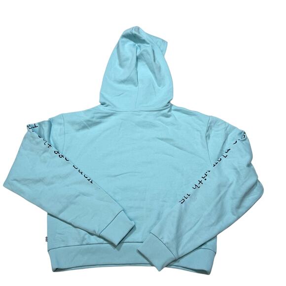 Vans x The Shining Twins Sweater Hoodie Pullover Women Small Turquoise New - Picture 2 of 4